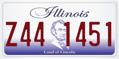 IL license plate Z441451