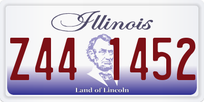 IL license plate Z441452
