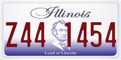 IL license plate Z441454