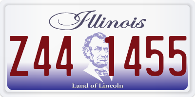 IL license plate Z441455