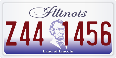 IL license plate Z441456