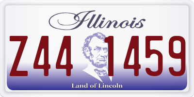 IL license plate Z441459