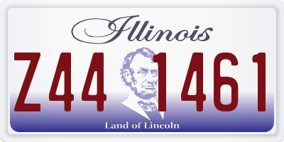 IL license plate Z441461