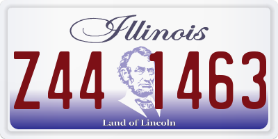 IL license plate Z441463