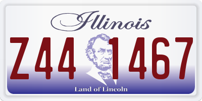 IL license plate Z441467