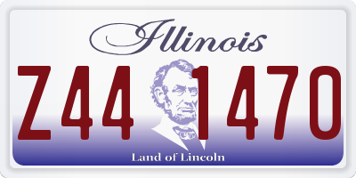 IL license plate Z441470
