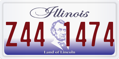 IL license plate Z441474