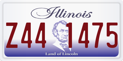 IL license plate Z441475