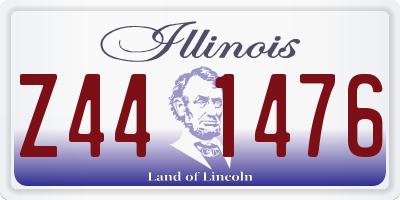 IL license plate Z441476