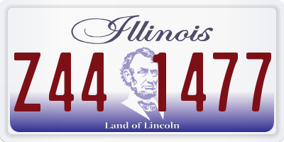 IL license plate Z441477