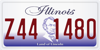 IL license plate Z441480