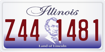 IL license plate Z441481