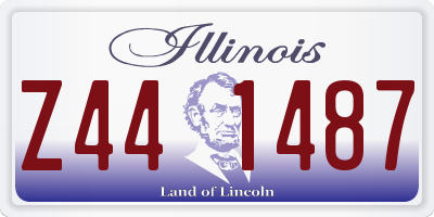 IL license plate Z441487