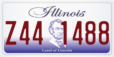 IL license plate Z441488