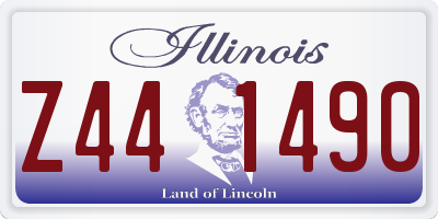 IL license plate Z441490