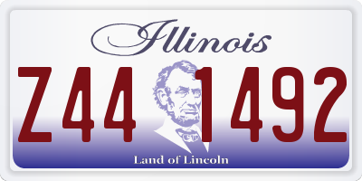 IL license plate Z441492