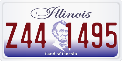 IL license plate Z441495