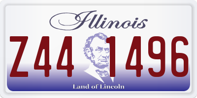 IL license plate Z441496