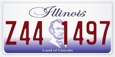 IL license plate Z441497