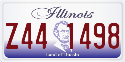 IL license plate Z441498