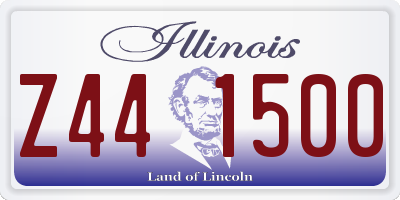 IL license plate Z441500