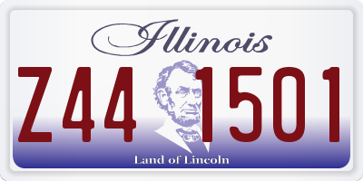 IL license plate Z441501