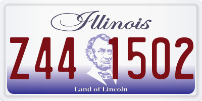 IL license plate Z441502