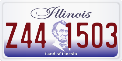 IL license plate Z441503