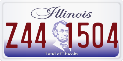IL license plate Z441504