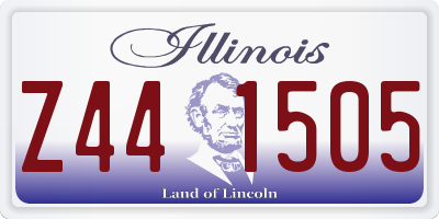 IL license plate Z441505