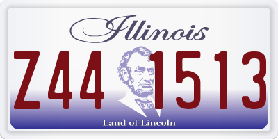 IL license plate Z441513