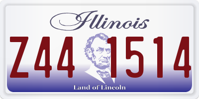 IL license plate Z441514