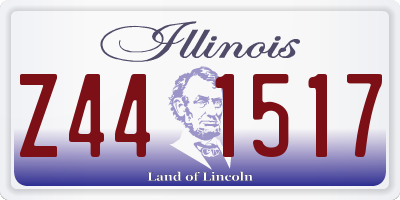 IL license plate Z441517