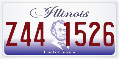 IL license plate Z441526