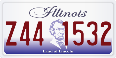 IL license plate Z441532