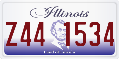 IL license plate Z441534