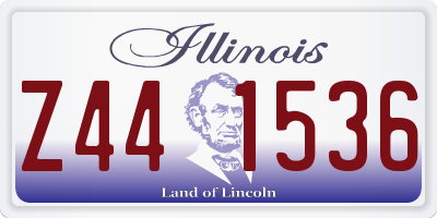 IL license plate Z441536