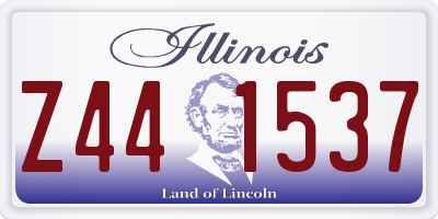 IL license plate Z441537