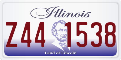 IL license plate Z441538