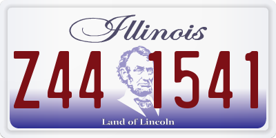 IL license plate Z441541
