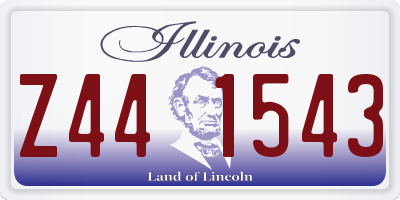 IL license plate Z441543