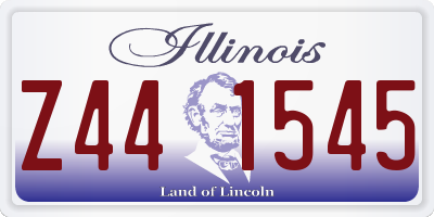IL license plate Z441545