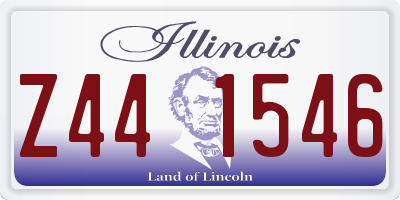 IL license plate Z441546