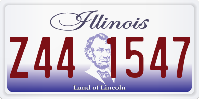 IL license plate Z441547