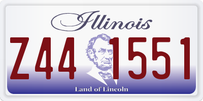 IL license plate Z441551