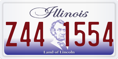 IL license plate Z441554