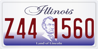IL license plate Z441560