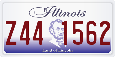 IL license plate Z441562