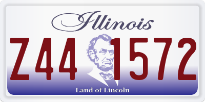 IL license plate Z441572
