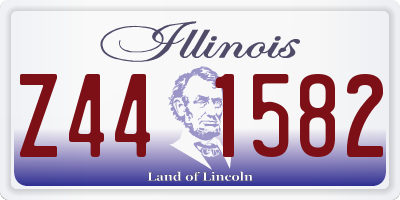 IL license plate Z441582